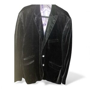Kroon Men's Black Corduroy Lined Blazer